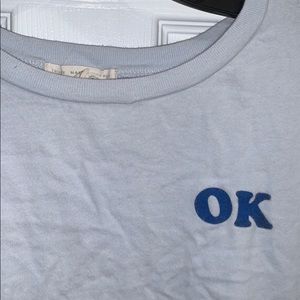 TRULY MADLY DEEPLY ok pale blue tee